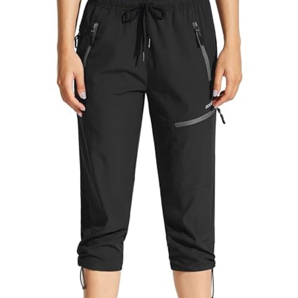 Libin Women's Cargo Joggers Lightweight Quick Dry Hiking size XL.  Black
